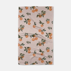 Pretty In Peach Tea Towel
