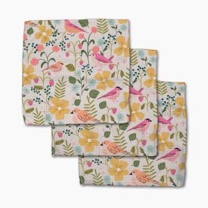 Summer Songbirds Dishcloth Set